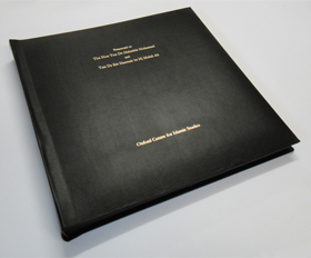 A Bespoke Leather Bound Photo Album for a Prime Minister