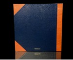 Self Adhesive Photo Album - Blue with Tan Spine / Tan Corners - Overall Page Size: 315 x 325mm, 12 1/4" x 12 3/4"