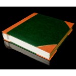 Self Adhesive Photo Album - Green with Tan Spine / Tan Corners - Overall Page Size: 315 x 325mm, 12 1/4" x 12 3/4"