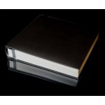 Leather Self Adhesive Photo Album - Black - Overall Page Size: 315 x 325mm, 12 1/4" x 12 3/4"