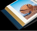 Leather Self Adhesive Photo Album - Navy Blue - Overall Page Size: 315 x 325mm, 12 1/4" x 12 3/4"