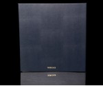 Navy Blue Leather Self Adhesive Photo Album - Overall Page Size: 315 x 325mm, 12 1/4" x 12 3/4"