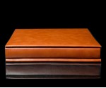 Sienna Leather Self Adhesive Photo Album - Overall Page Size: 315 x 325mm, 12 1/4" x 12 3/4"