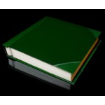 Self Adhesive Photo Album - Green Two-Tone Cover - Overall Page Size: 315 x 325mm, 12 1/4" x 12 3/4"