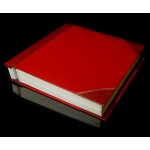 Red Two-Tone Cover Self Adhesive Photo Album - Overall Page Size: 315 x 325mm, 12 1/4" x 12 3/4"