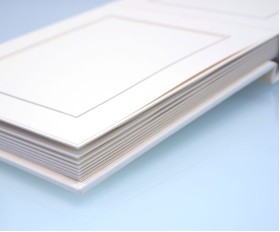 Pure White Slip In Wedding Photo Album for 30 / 40 / 50 or 60 - 8" x 6" - Landscape Photos