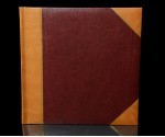 Traditional Photo Album - English Library Tan Spine/Corners - Classic Three - Page Size 13 3/4" x 13 3/4"