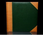 Traditional Photo Album - English Library Tan Spine/Corners - Classic Three - Page Size 13 3/4" x 13 3/4"