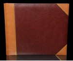 Traditional Photo Album - English Library Tan Spine/Corners - Classic Four - Page Size: 16 1/2" x 13 3/4"