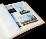 Traditional Photo Album - English Library Tan Spine/Corners - Classic Two - Page Size 12 1/2" x 12 1/4"