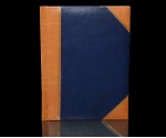 Traditional Photo Album - English Library Tan Spine/Corners - Classic One - Page Size: 8 1/2" x 11 3/4"