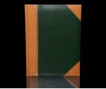 Traditional Photo Album - English Library Tan Spine/Corners - Classic One - Page Size: 8 1/2" x 11 3/4"