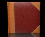 Traditional Photo Album - English Library Tan Spine/Corners - Studio 80 - Page Size 9" x 8 3/4"