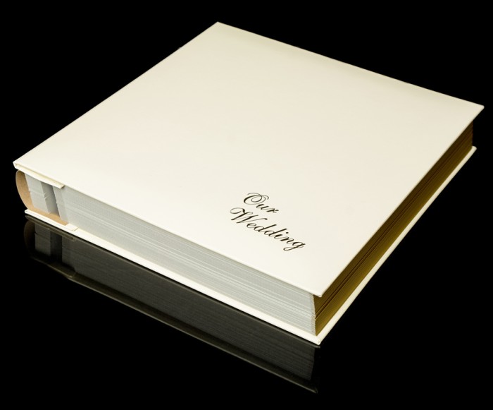 Cream Leather Self-Adhesive Wedding Photo Album