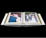 Ivory White Leather Self-Adhesive Wedding Photo Album