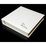 Ivory White Leather Self-Adhesive Wedding Photo Album