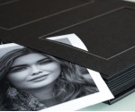 Classic Black Slip In Wedding Photo Album for 30 / 40 / 50 or 60 - 8" x 10" - Portrait Photos