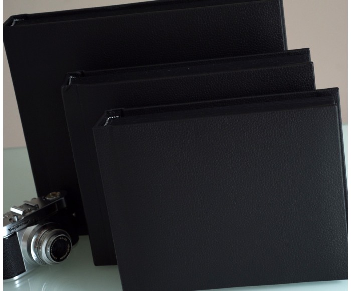 Classic Black Slip In Wedding Photo Album for 30 / 40 / 50 or 60 - 5" x 7" - Landscape Photos